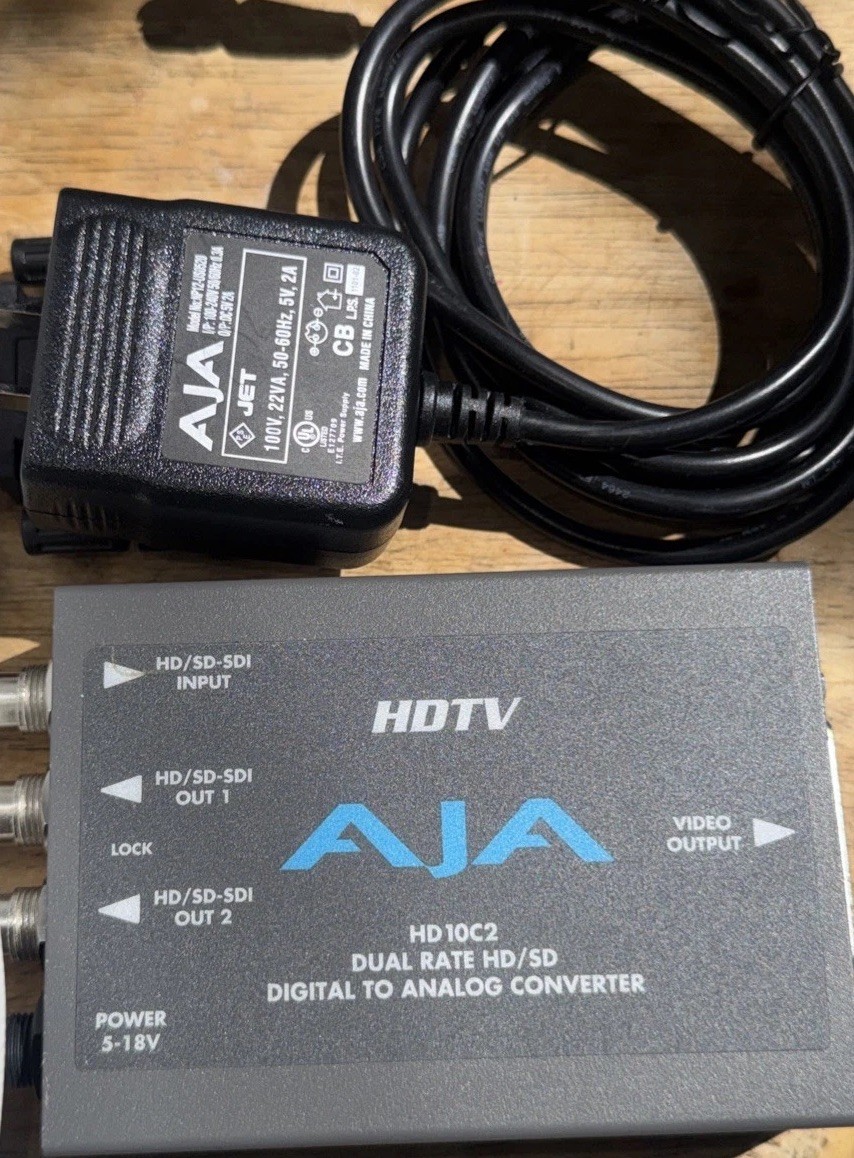 AJA HDTV HD10C2 Dual Rate HD/SD Digital to Analog Converter (S3)