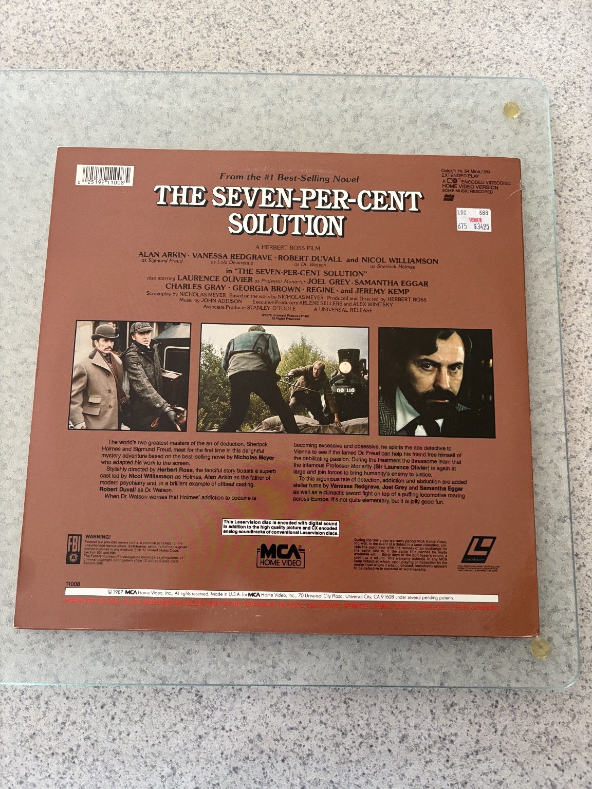 Seven-Per-Cent Solution LaserDisc 1978 Mystery MCA Home Video Digital Sound