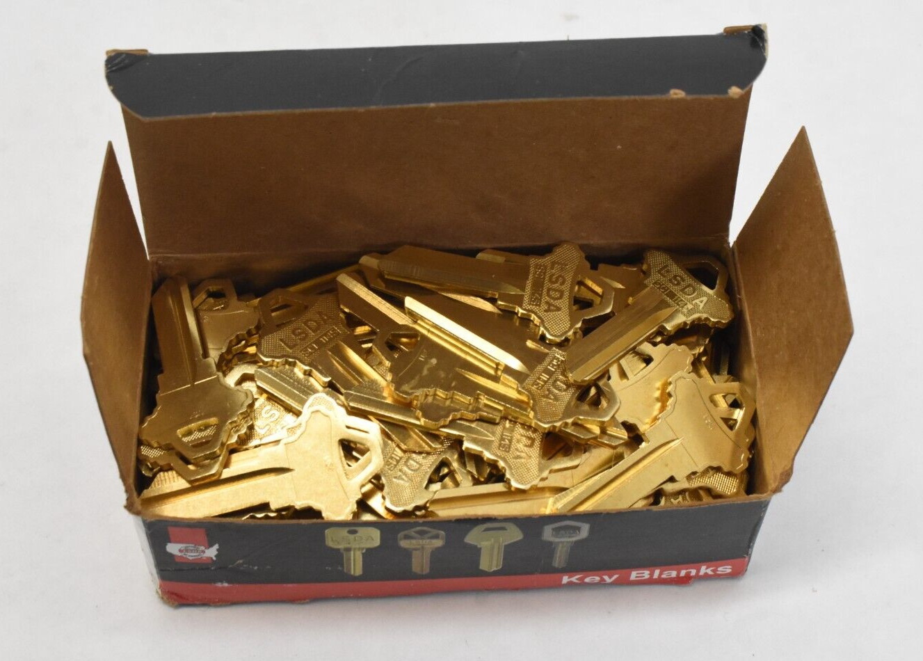 LSDA Key Blanks for Locksmith 99 Schlage SC4 1145 Brass Restricted Blank Key