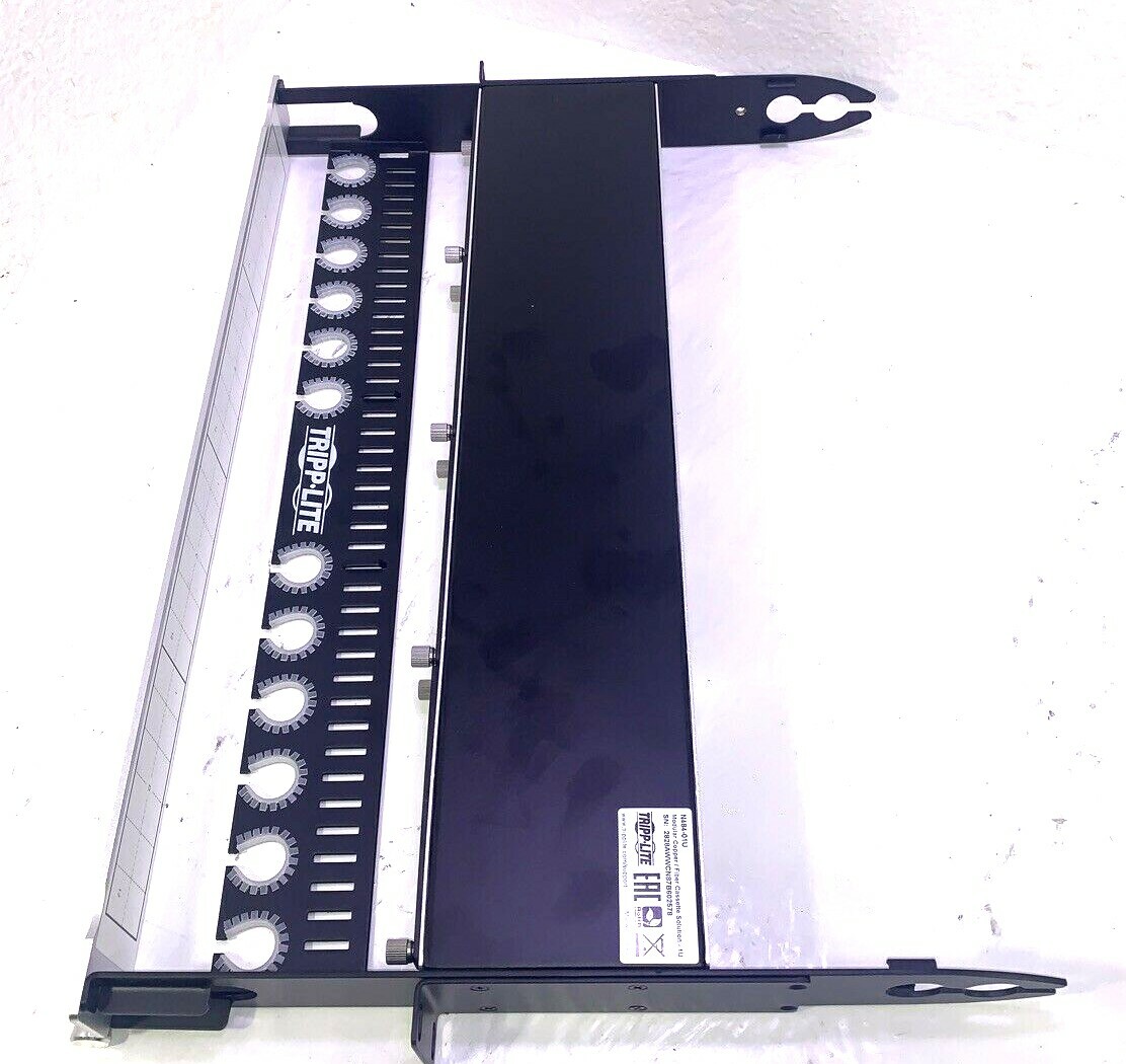 TrippLite High Density Copper / Fiber Enclosure Panel, 1U, 4-Cassette Capacity