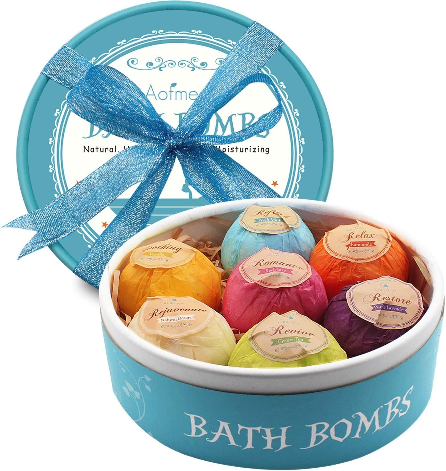 Bath Bombs, Bubble Bath Bombs for Women, Natural Handmade Fizzies