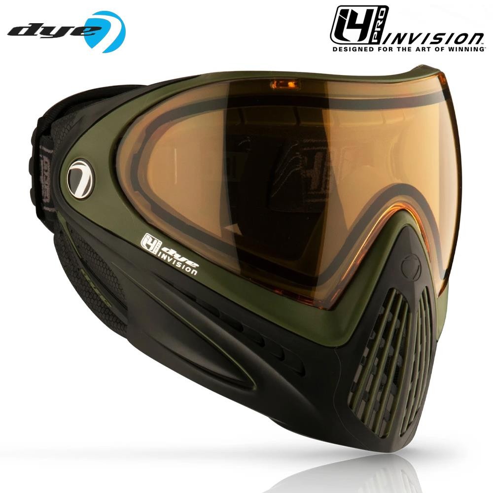 Dye I4 PRO Thermal Paintball Mask Goggles - SRGNT (Black/Olive)