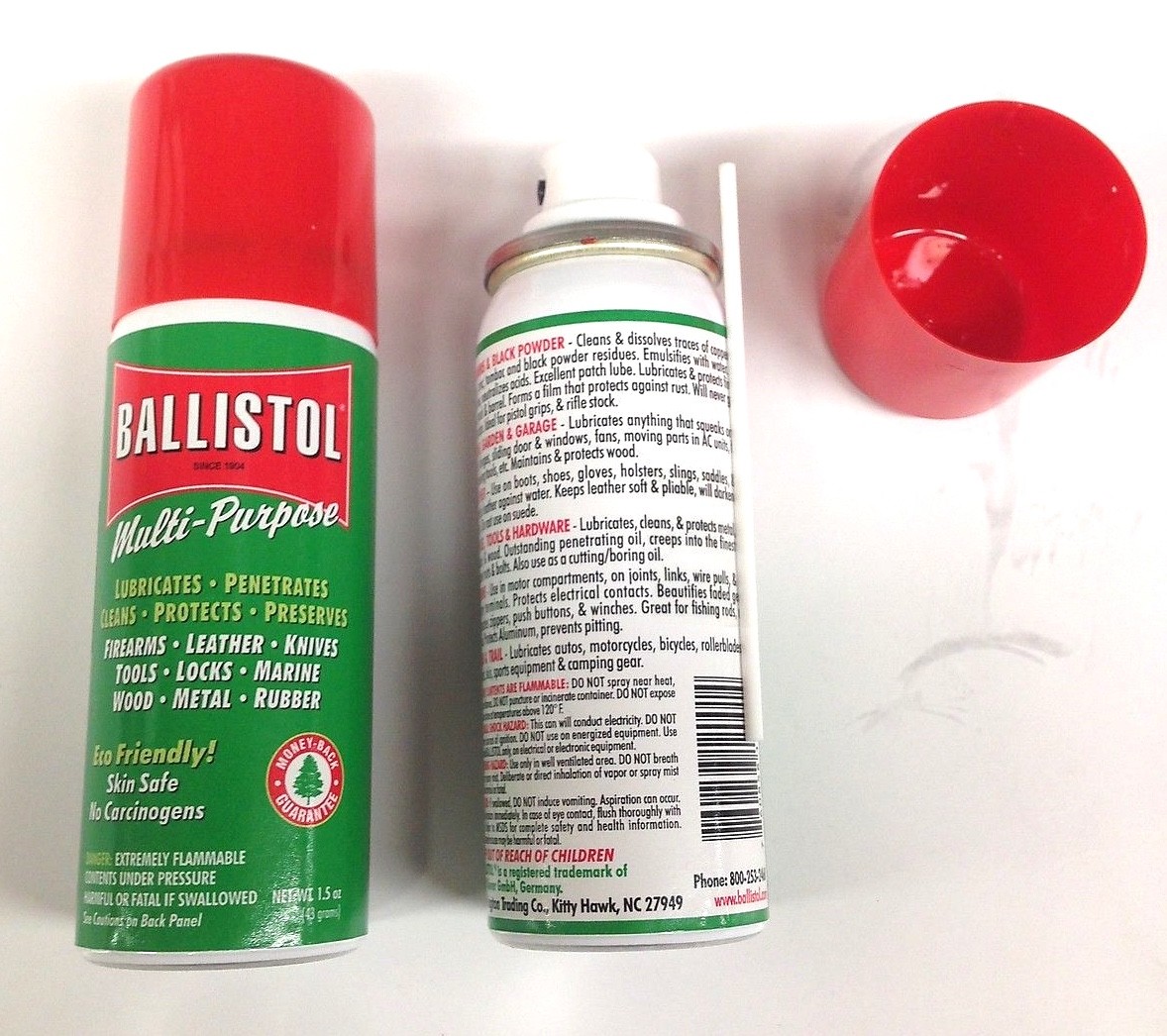 Ballistol Multi Purpose Oil-Lubricant Gun Cleaner - 1.5oz Aerosol can - 2 PACK