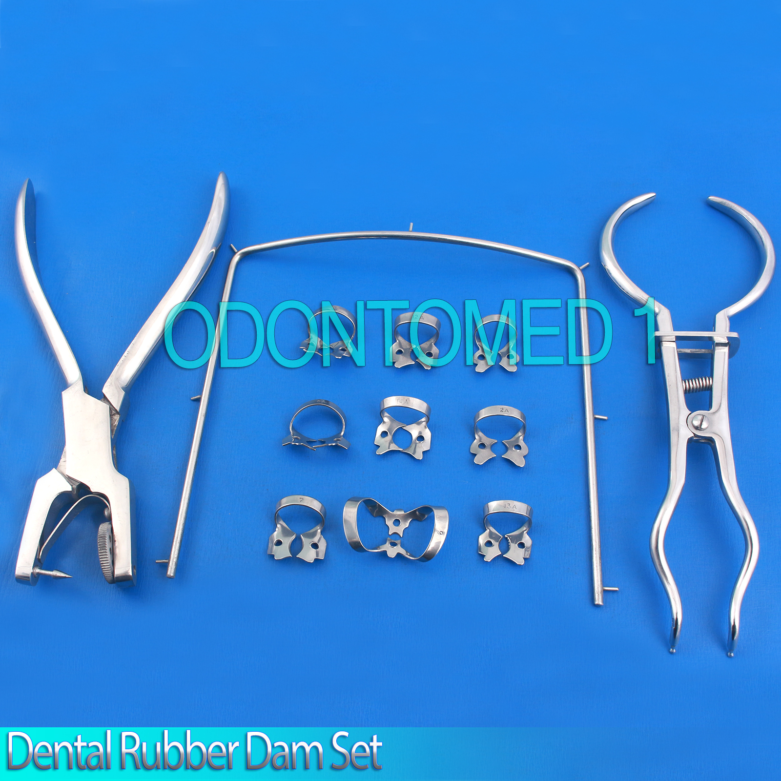 Dental Rubber Dam Surgical Instruments Set 14 Pieces,DN-425