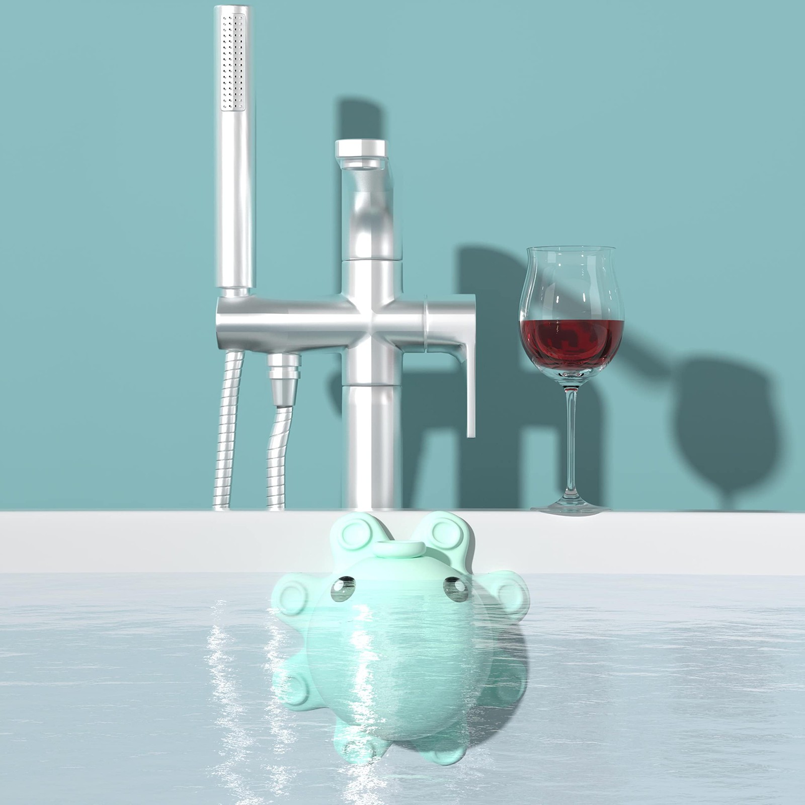 Bathtub Overflow Drain Cover Tub - Silicone Bathroom Squidward