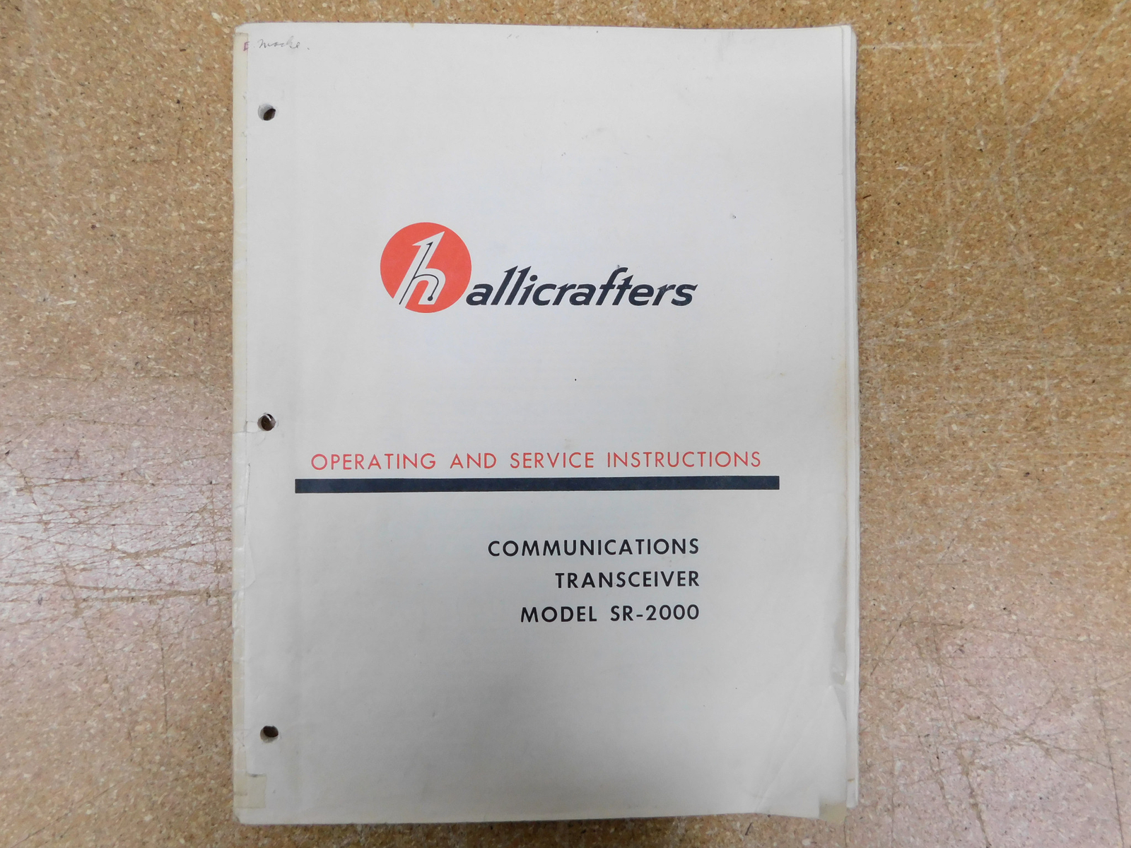 Hallicrafters Transceiver SR-2000 Operating & Service Manual (original)