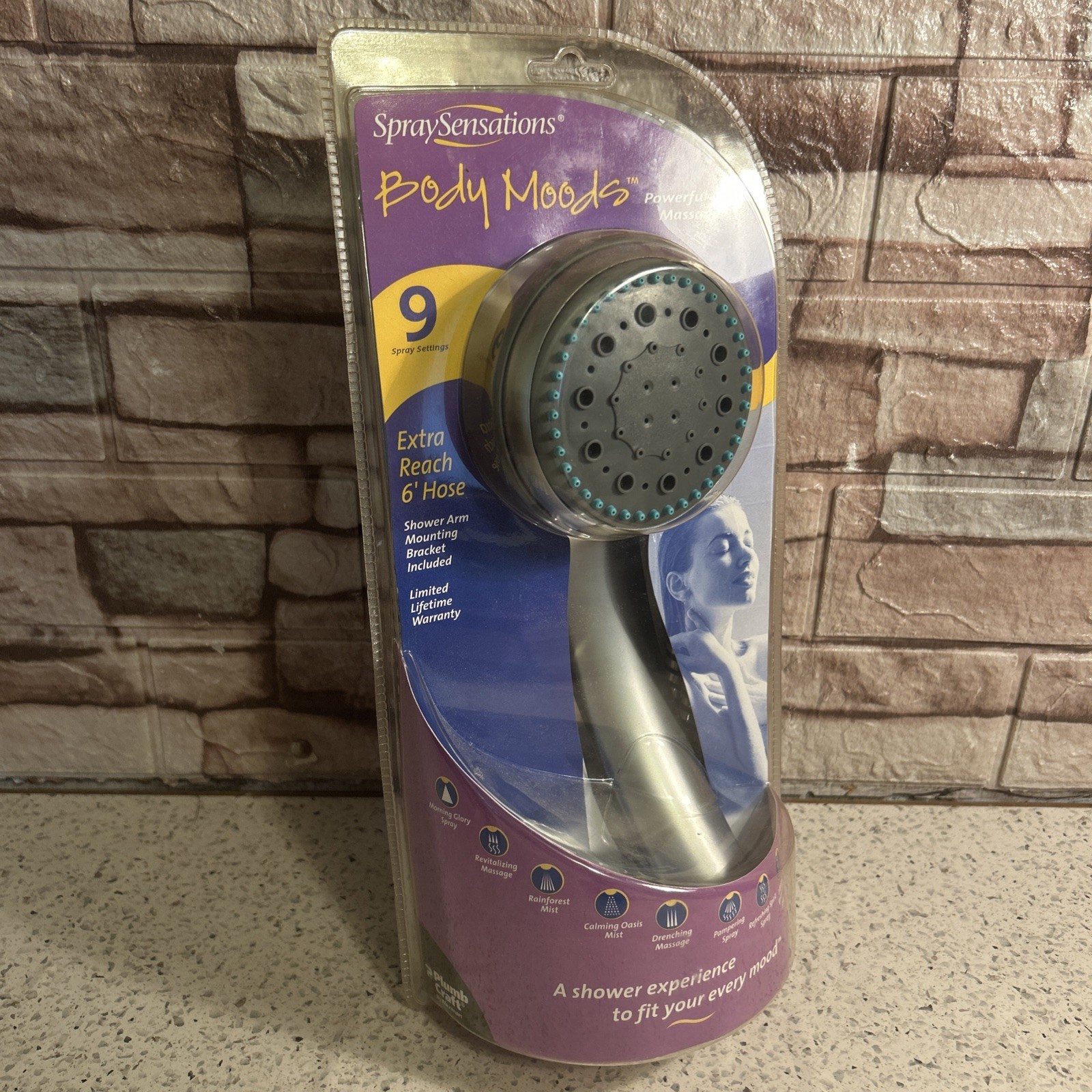 Plumb Craft Handshower Classic, Raindrop Spays & SoothingMassage 9Spray Settings