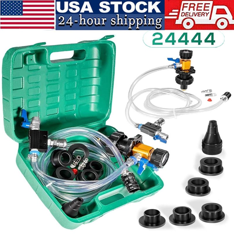 24444 Coolant System Refiller Kit Vacuum Fill Coolant Tool Vacuum Leak Tester