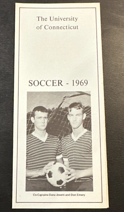 University Of Connecticut Soccer 1969 Original Program UCONN Huskies Vintage