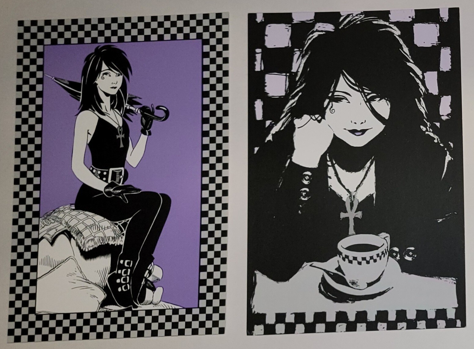DEATH "THE TIME OF YOUR LIFE"-1996 DC/VERTIGO PROMO POSTCARD SET-GAIMAN-RARE-NOS