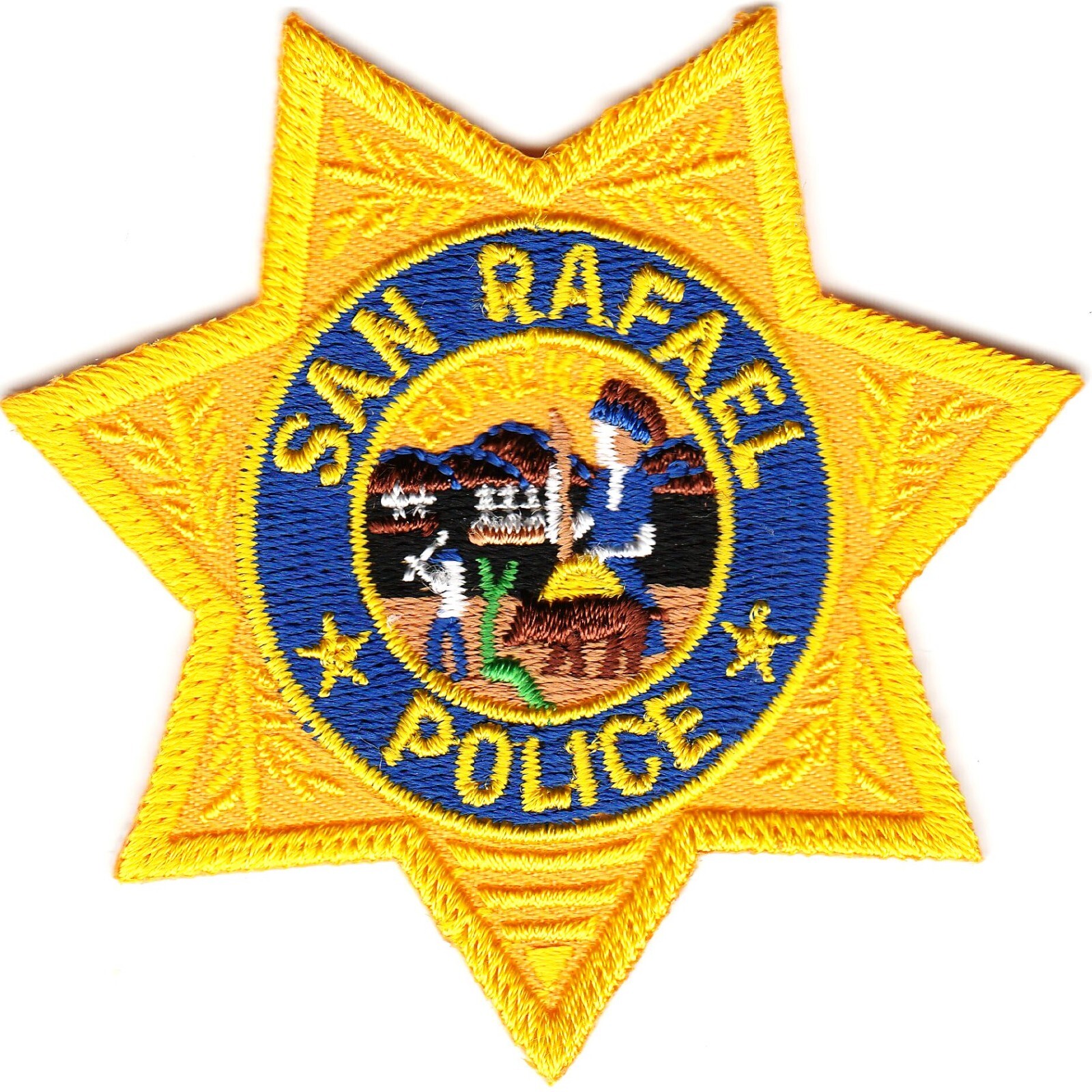 San Rafael gold star Police California CA  Patch