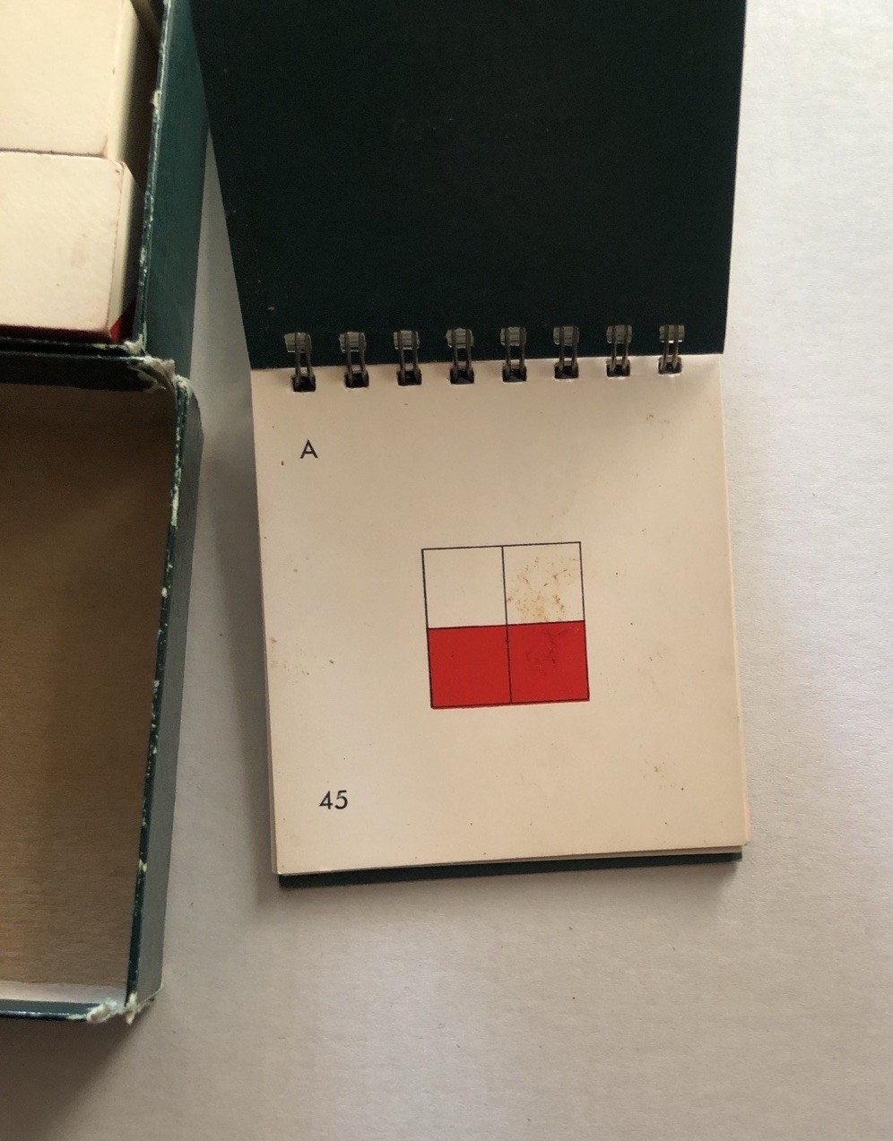 Vintage WISC ARITHMETIC PROBLEMS 14 15 16 Booklet , Block Design Cubes Box