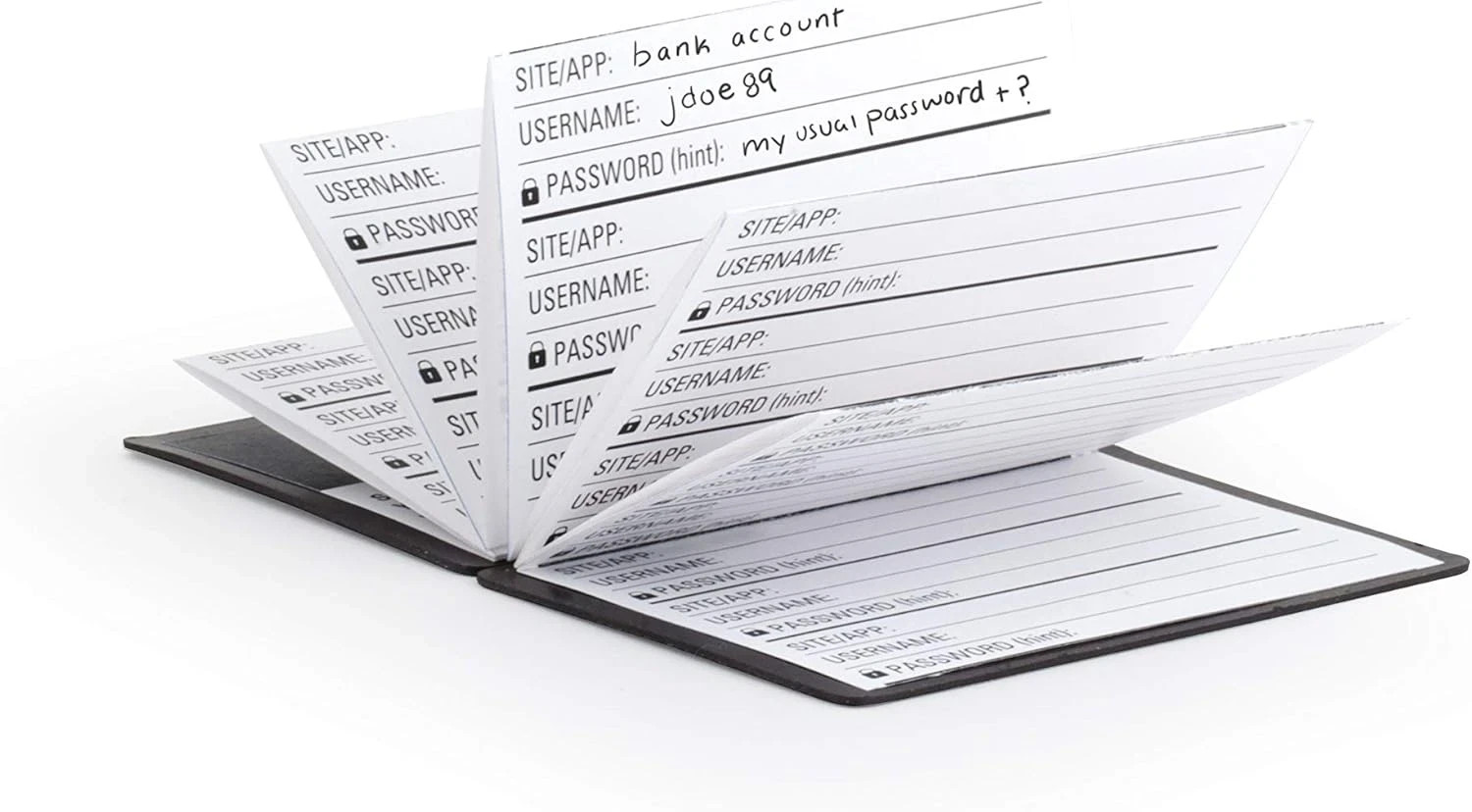 Password Keeper (Nb01),Red, Wallet Sized Folding Book