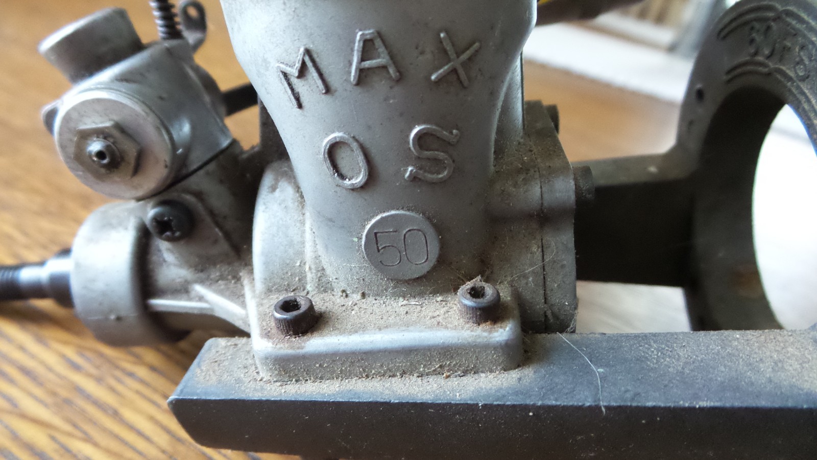 Enya Max OS 50 Model Airplane Engine with Muffler & Mounting Bracket
