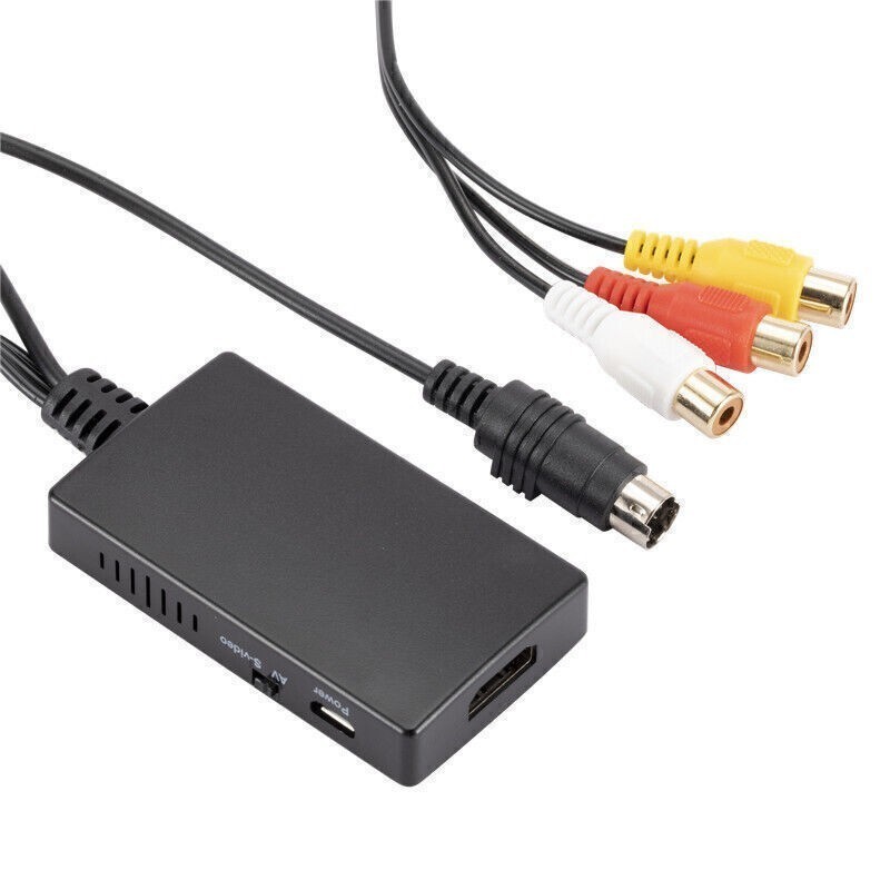S-Video To HDMI Converter AV To HDMI Adapter RCA Conver 720p@60Hz For HDTV DVD