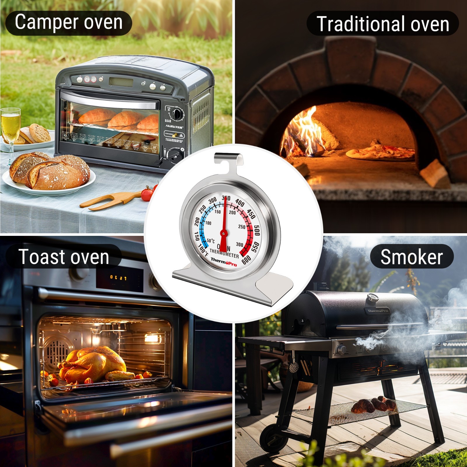 TempPro TP920 Bluetooth Wireless Meat Thermometer 4-Piece BBQ Cooking Set