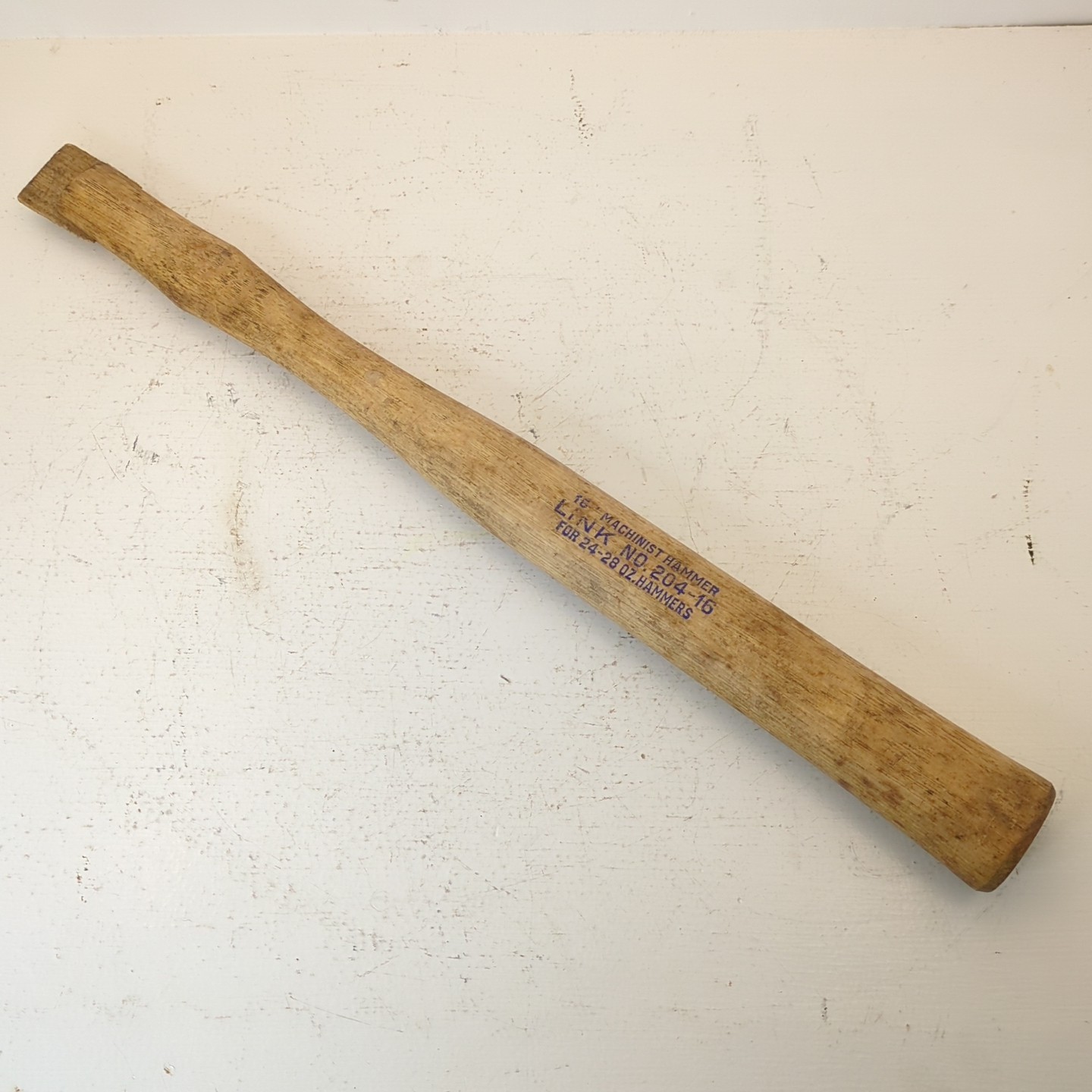 O.P. Link Handle Can't Break It Hickory 16” Machinist Hammer 24-28 Oz 204-16 USA