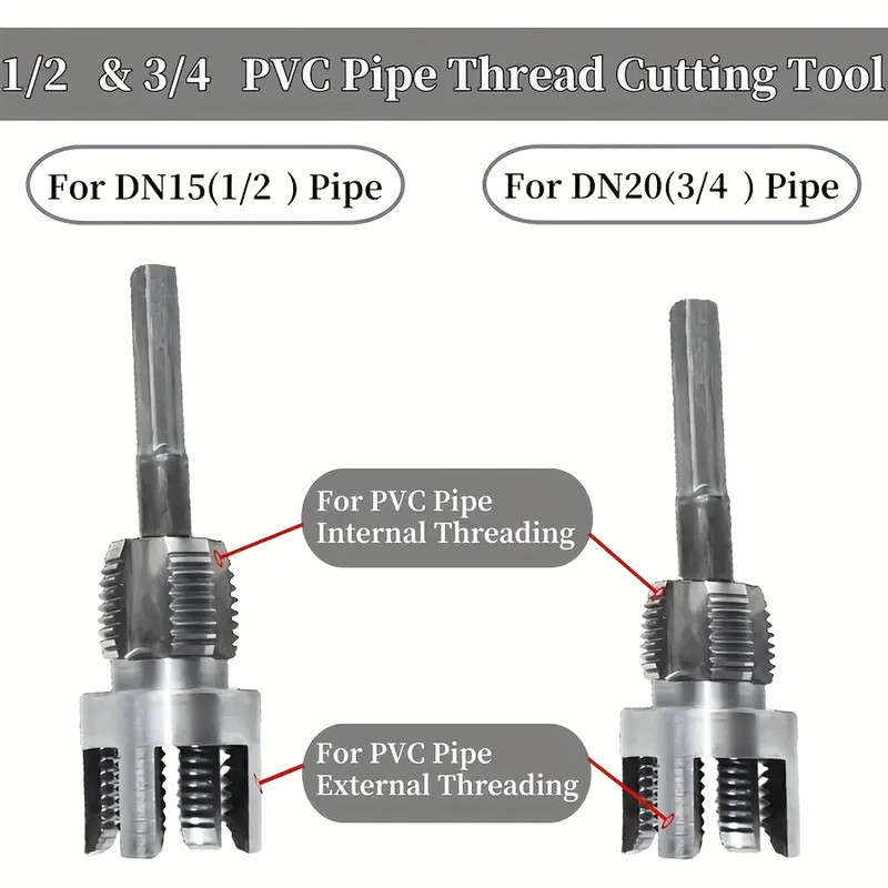 Integrated Internal & External Pipe Threading Tool,PVC Pipe Thread Cutting Tool