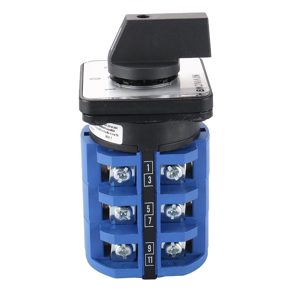 Durable 12-Terminal Rotary Switch with 3-Position Circuit Selection Capability