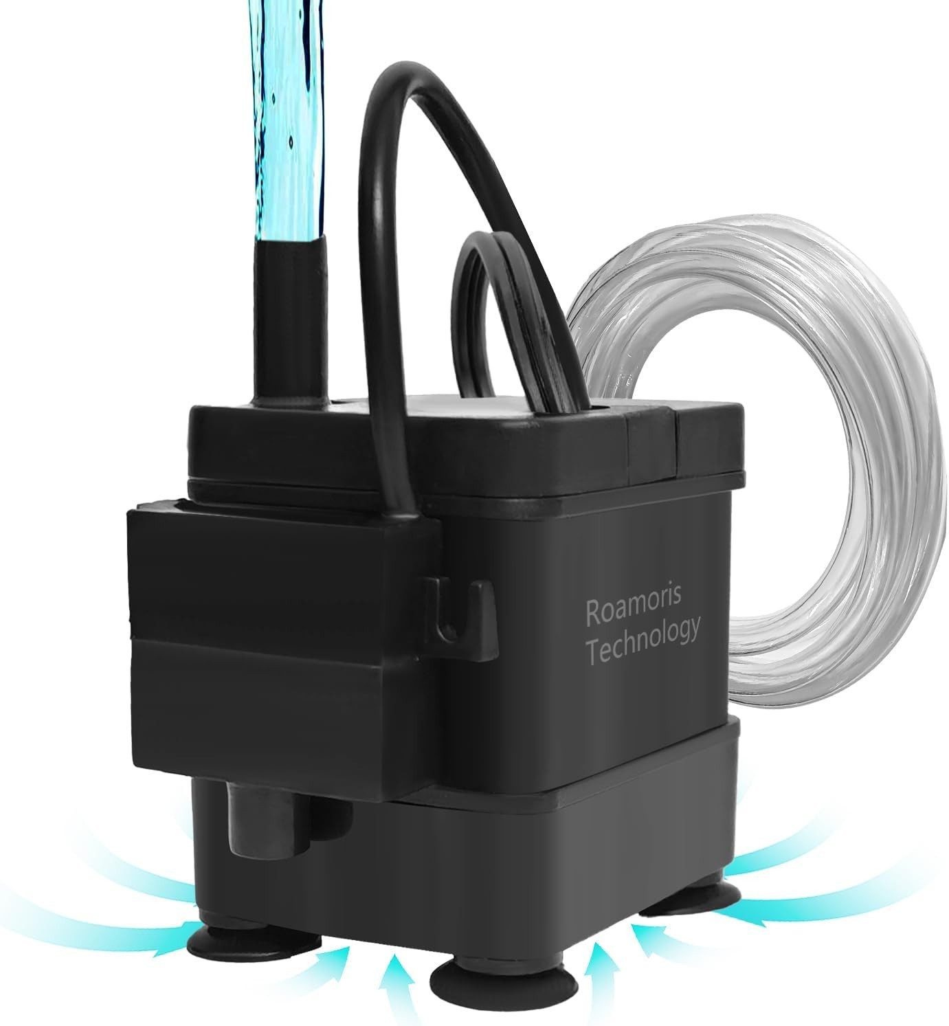 Compact & Quiet 110V Automatic Submersible Pump with Level Sensor - 3ft Lift