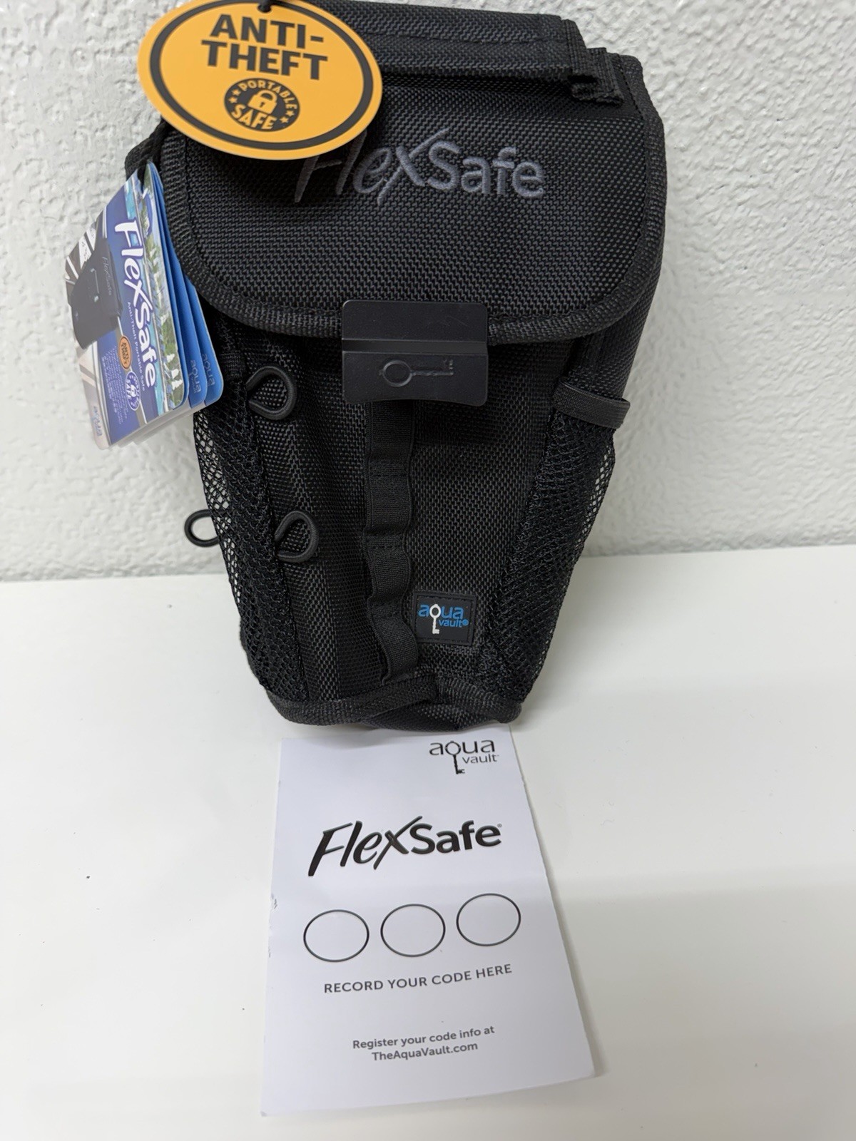 Flex Safe Aqua Vault Anti Theft Portable Safe Black