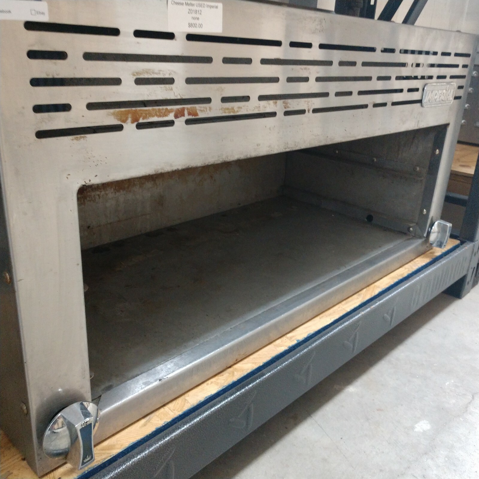 Cheese Melter USED Imperial