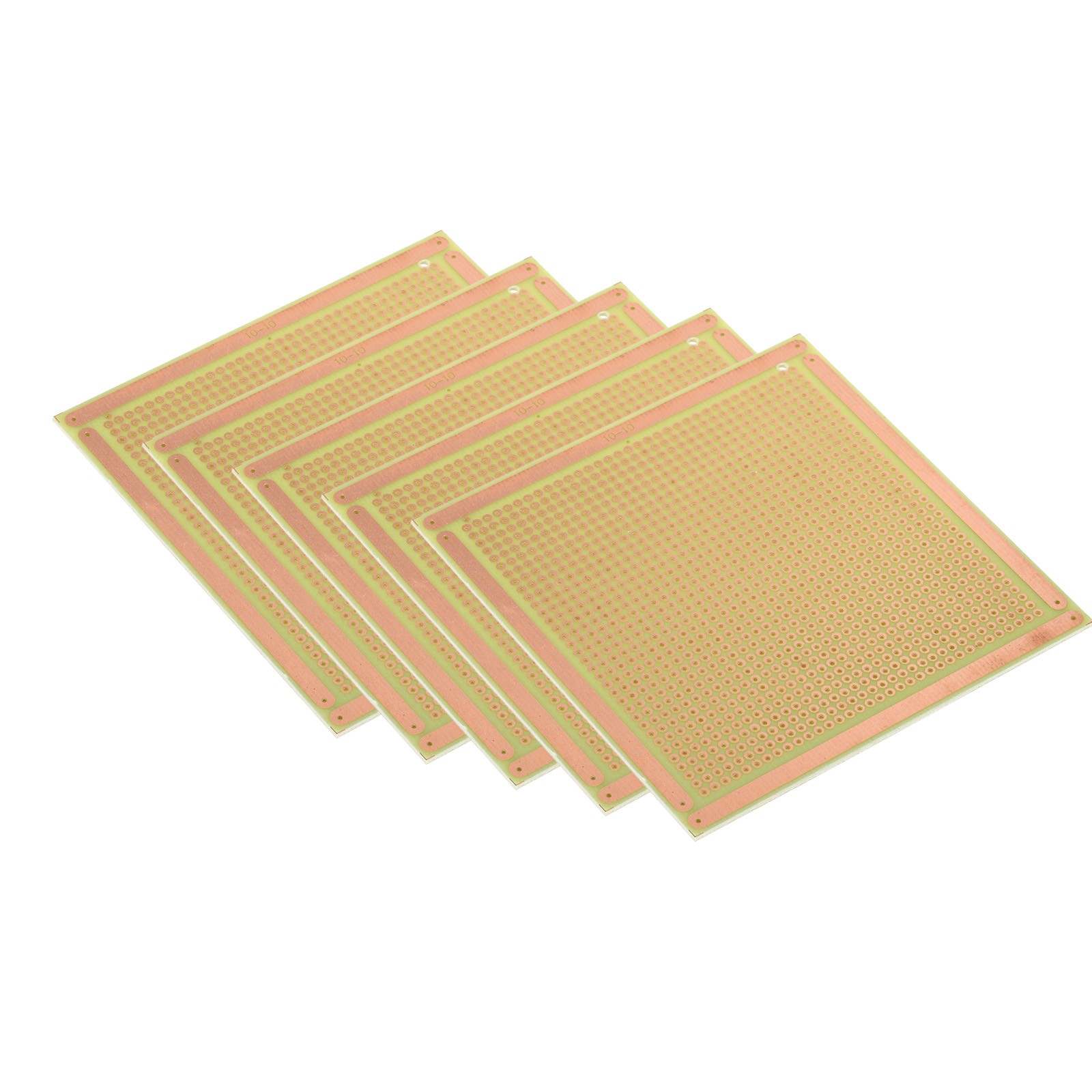 4" x 4" PCB Board Circuit 5 Pcs Single Sided Solder Boards Yellow