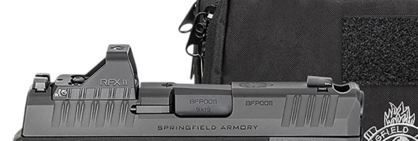Springfield Hellcat OSP Pro COMP 9mm Complete Slide W/ Viridian RFX11 CA OK
