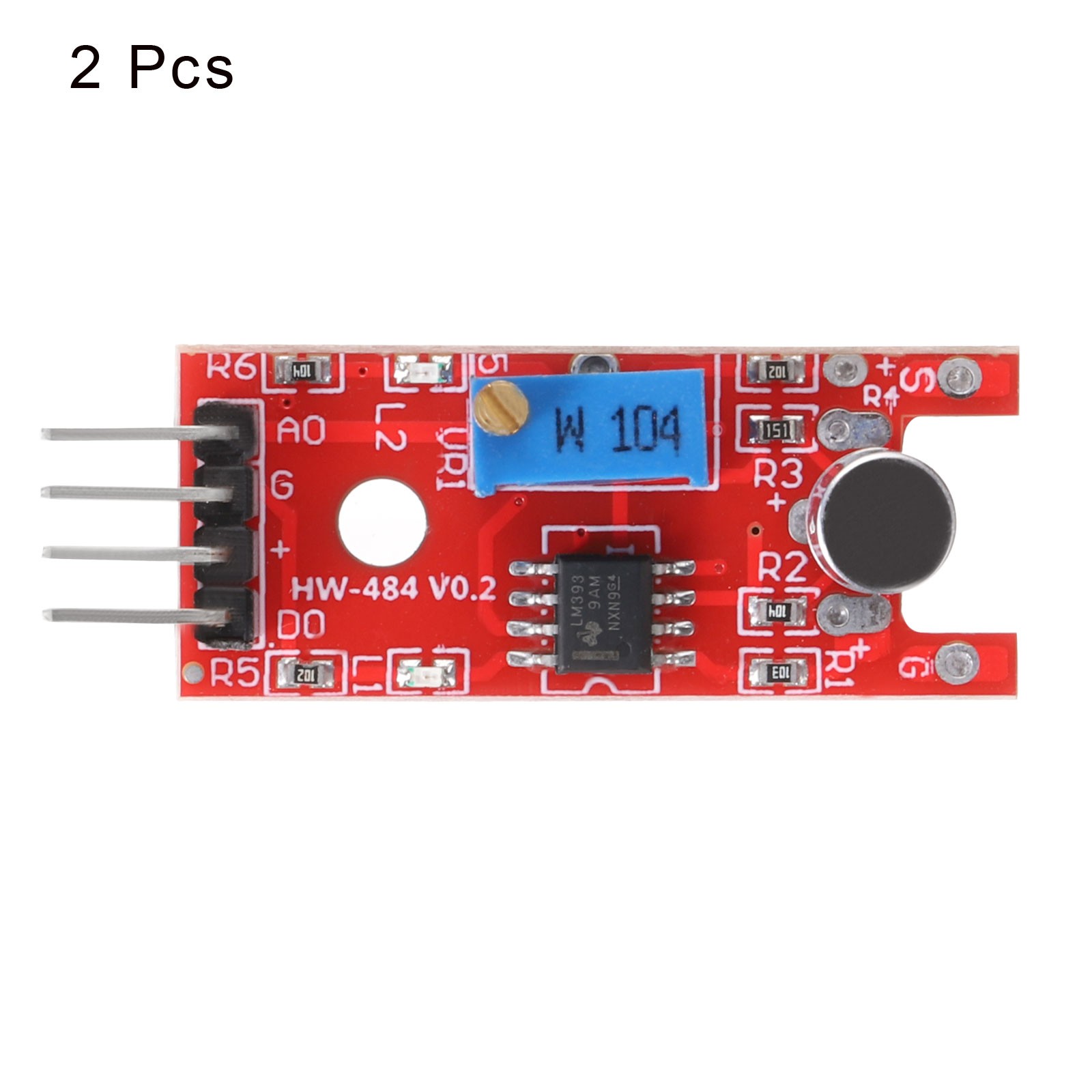2 Pcs Microphone Sound Sensor KY-038 Voice Sound Detection Sensor Module