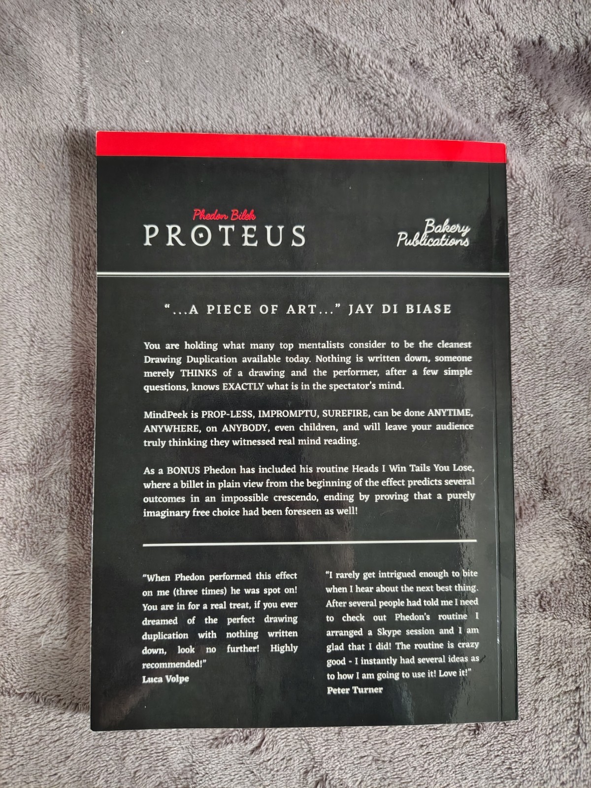 Proteus By Phedon Bilek - Magic Mentalism Book
