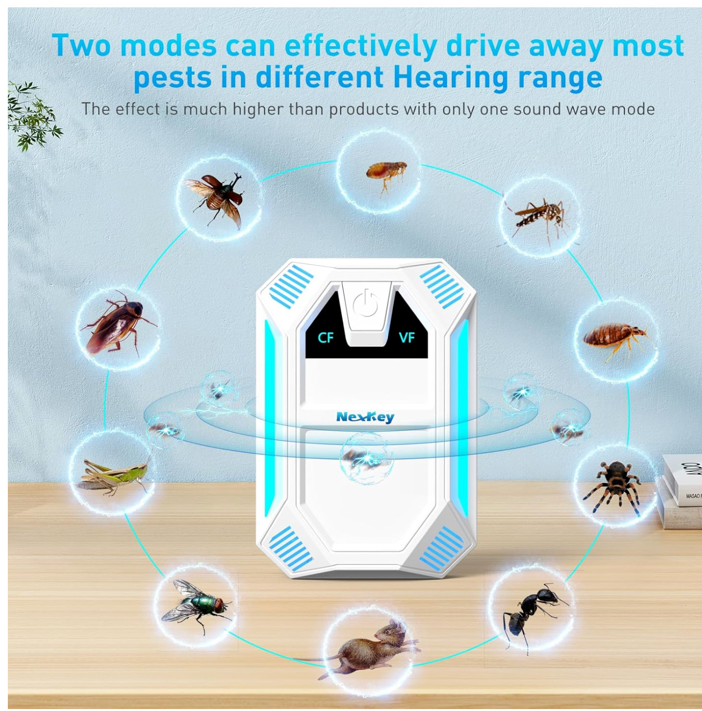 Repelente ultrasónico de plagas e insectos, repelente ultrasónico para cucaracha