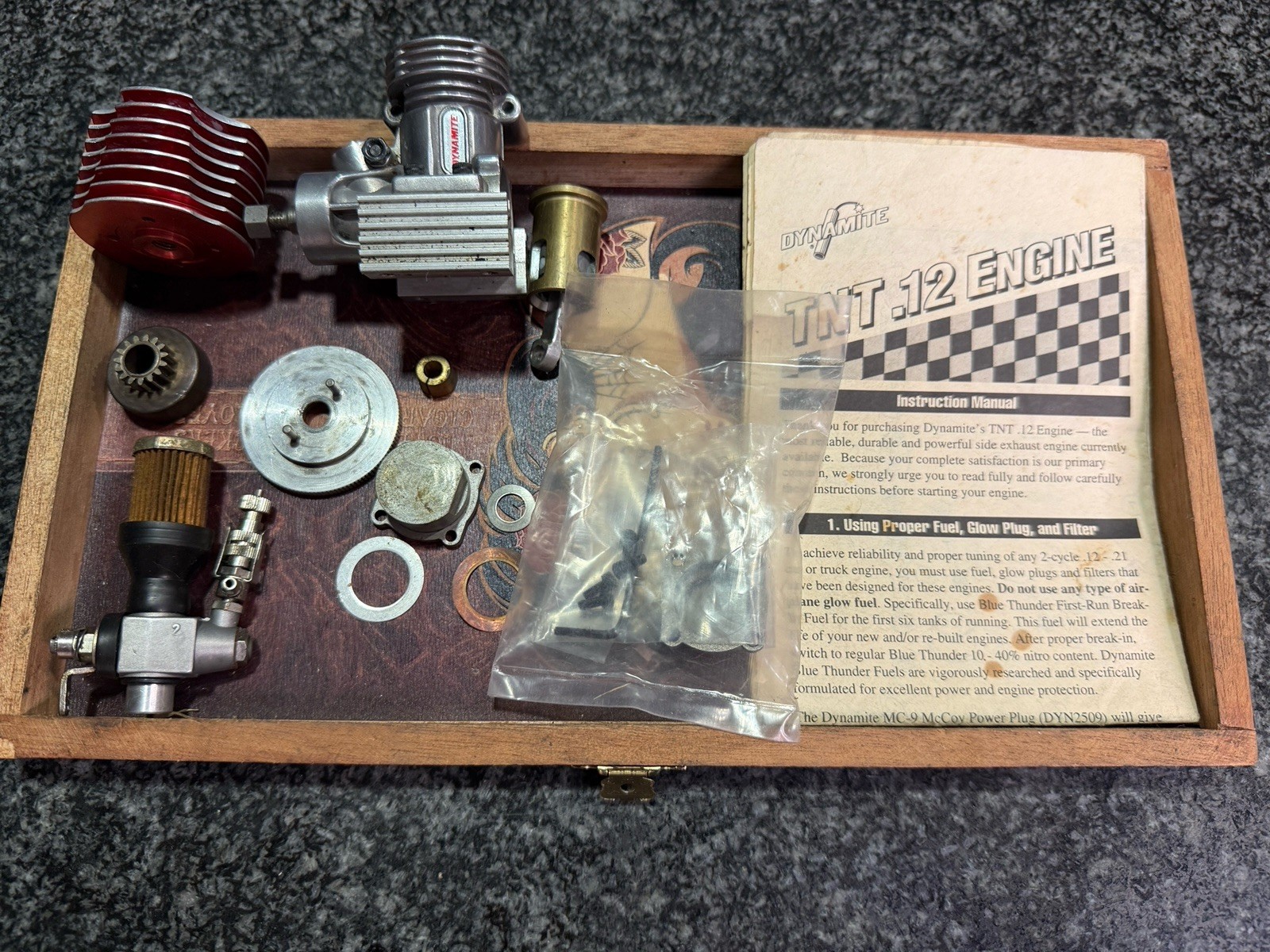 Dynamite TNT .12 Engine Polished , Disassembled ! Bump Engine !