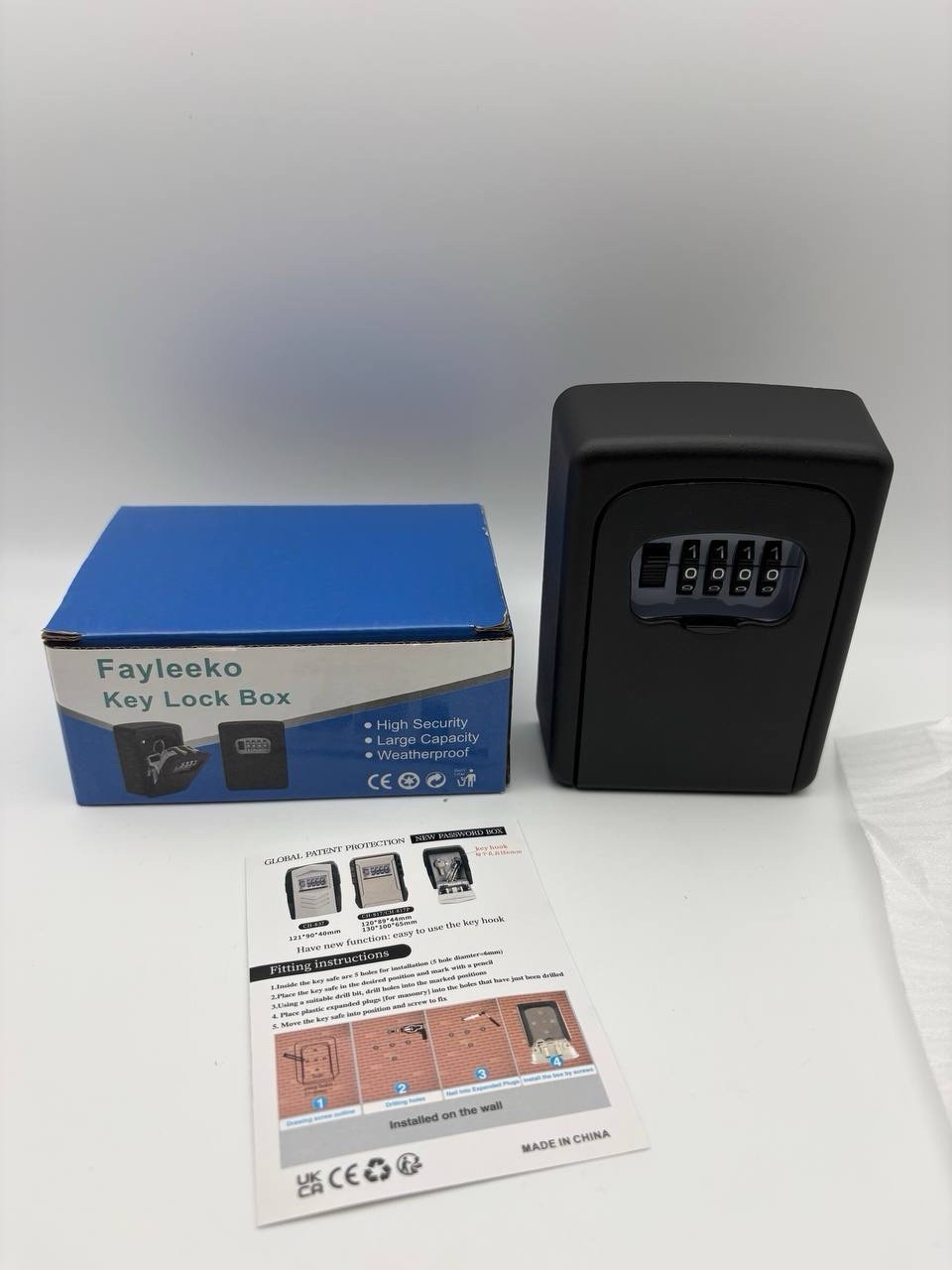 Key Lock Box - Outdoor Weatherproof Key Box