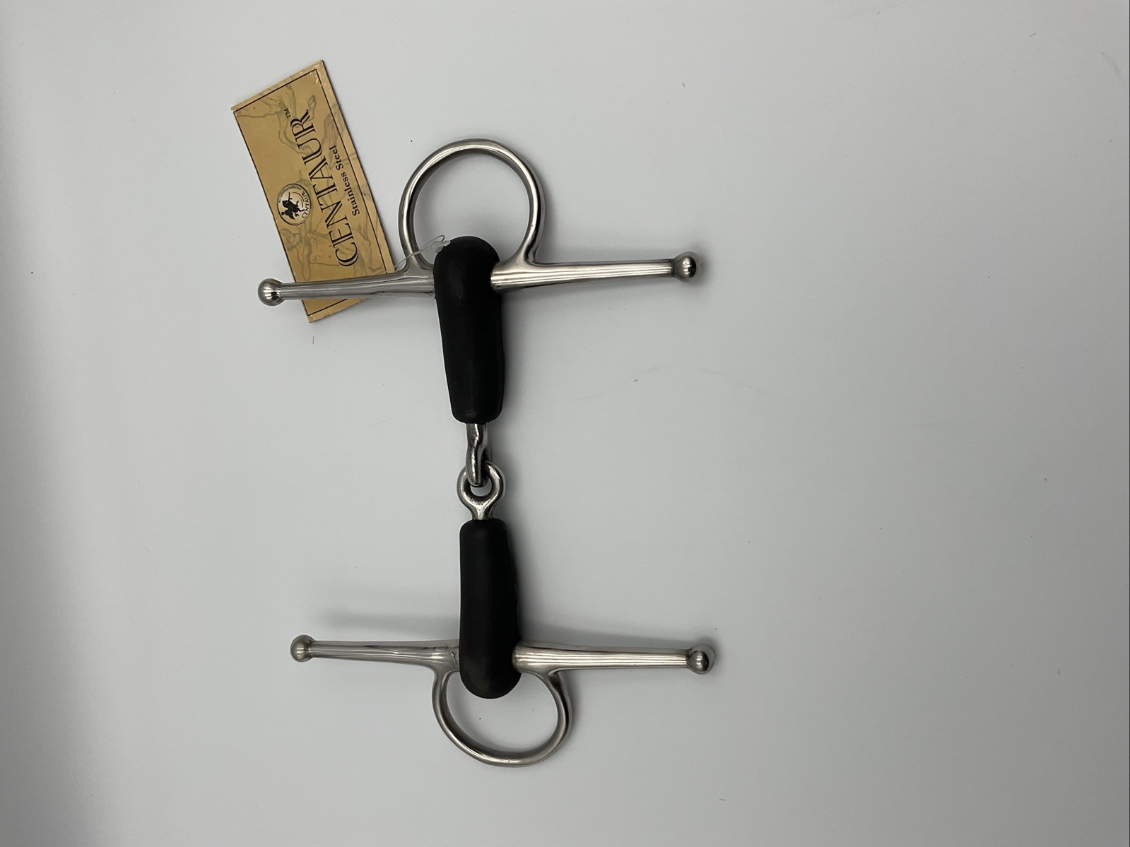 Centaur Stainless Steel Rubber Full Cheek Snaffle Bit 5”