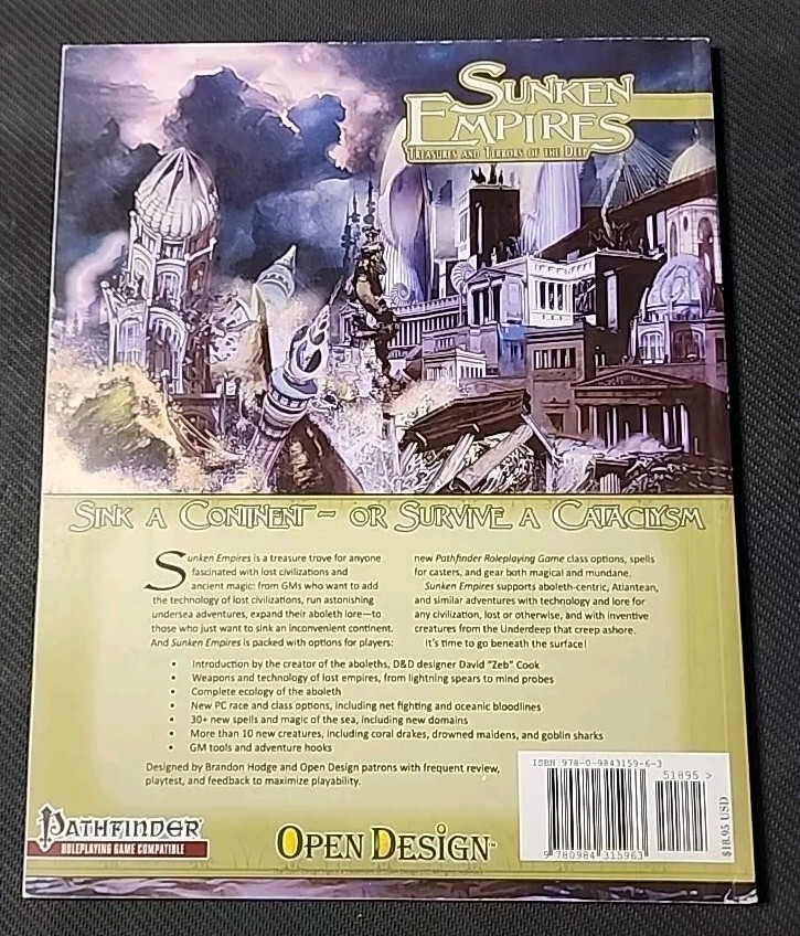 Pathfinder: Sunken Empires Open Design Open Design Project
