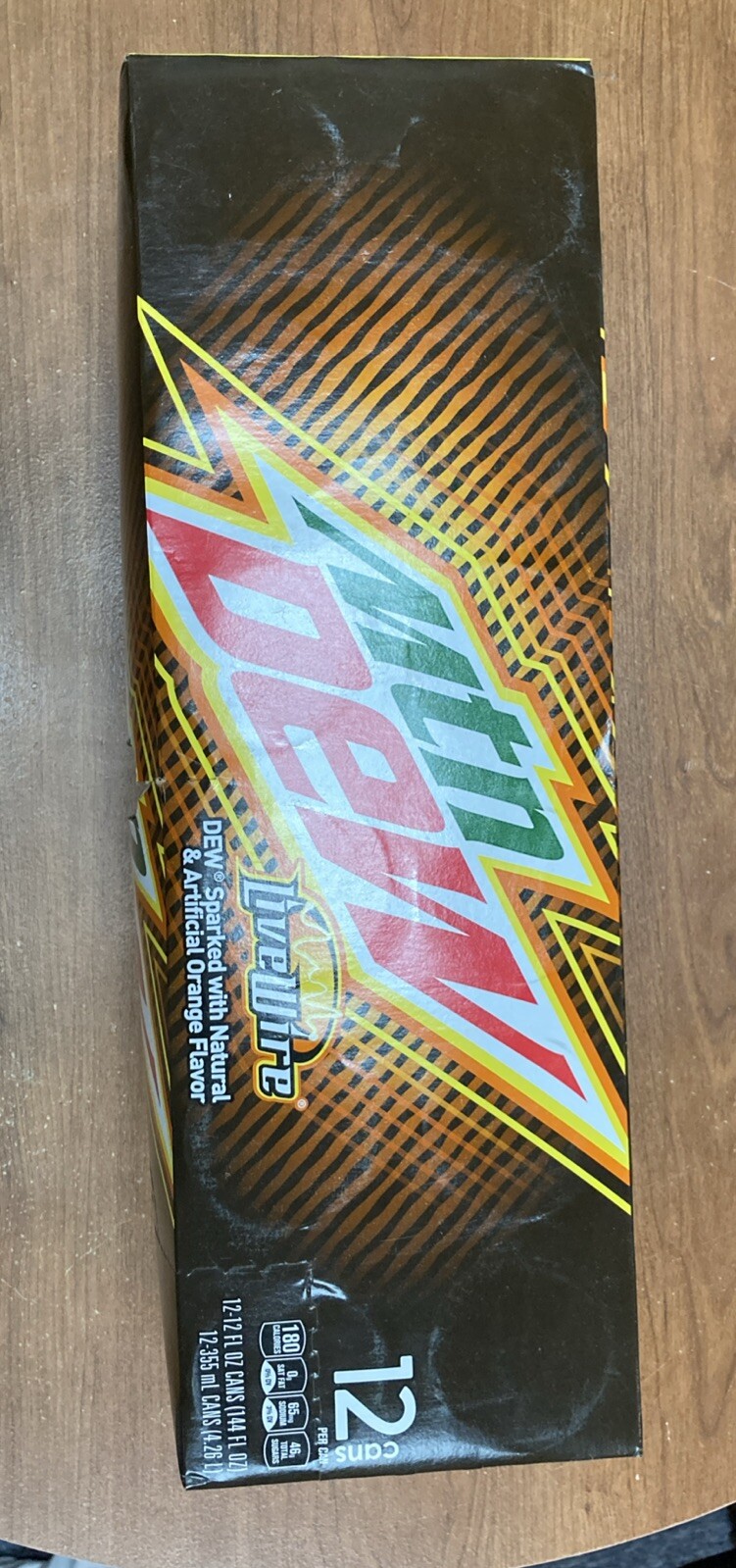 12 Pack Mountain Dew LiveWire FULL 12oz Can Discontinued Art Exp 2021