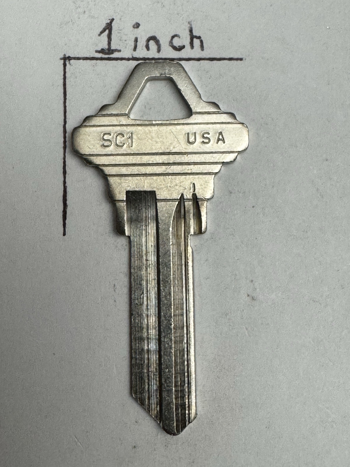 Ilco - SC1 - Schlage - Key Blanks - Nickel Plated Brass - 5 Pin - SC1 NP