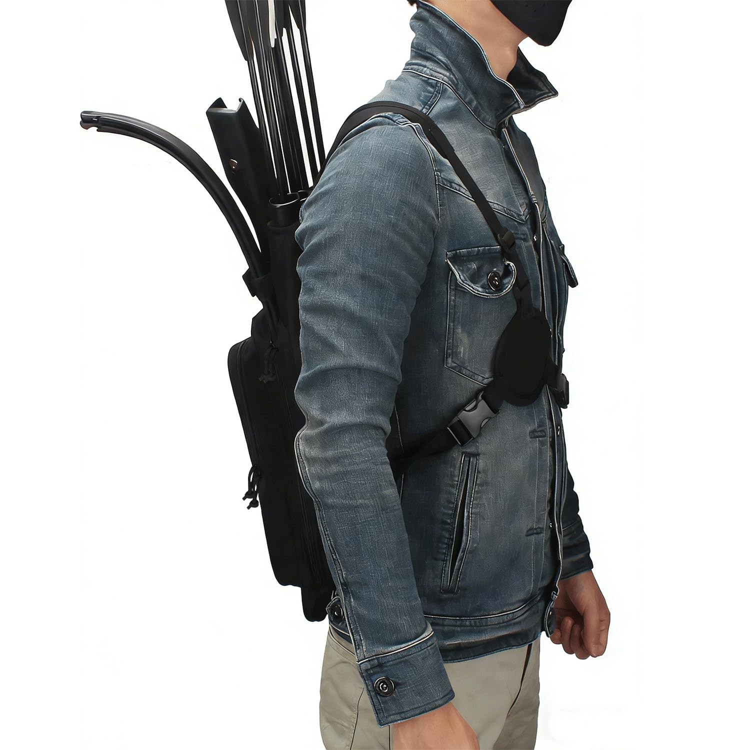 XTACER Multi-Function 4-Tubes Back Field Quiver Training Archery Arrow Quiver fo
