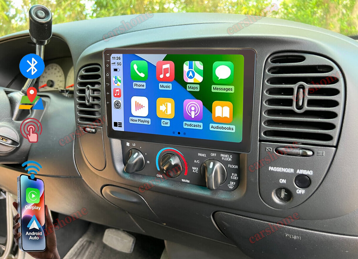 10" CarPlay For 1997-2004 Ford F150 Android 14 Car Radio Stereo 4+64GB GPS Navi