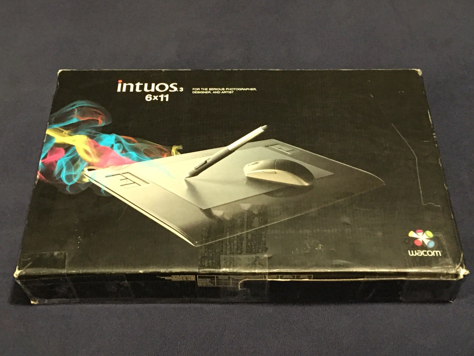 Wacom PTZ631W Intuos3 6x11 USB Drawing Tablet Pen and Mouse *READ DESCRIPTION*