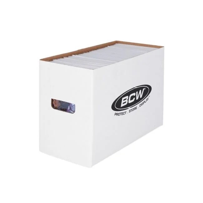 BCW Short Comic Book Storage Box - 10 pack Stackable, Durable 200 lb. Strength