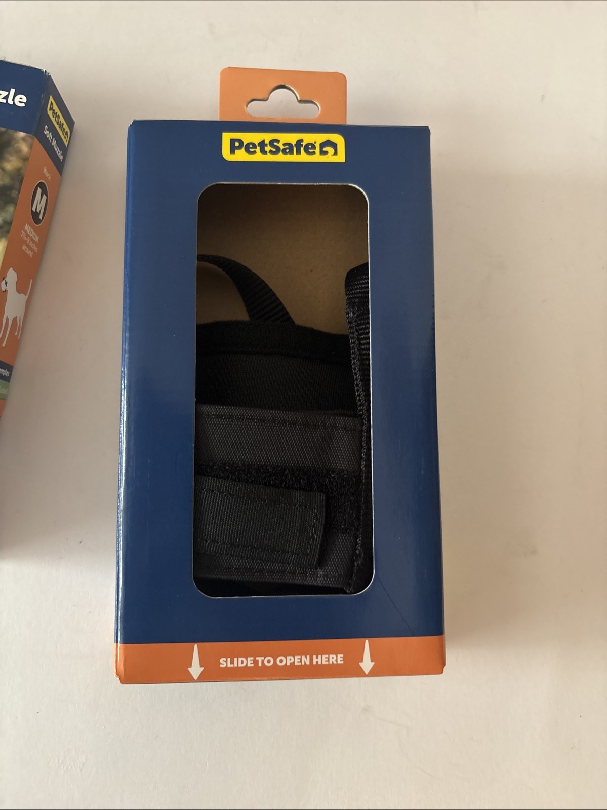 New PETSAFE Soft Muzzle for Medium Dogs Black Nylon Adjustable Padded Mesh