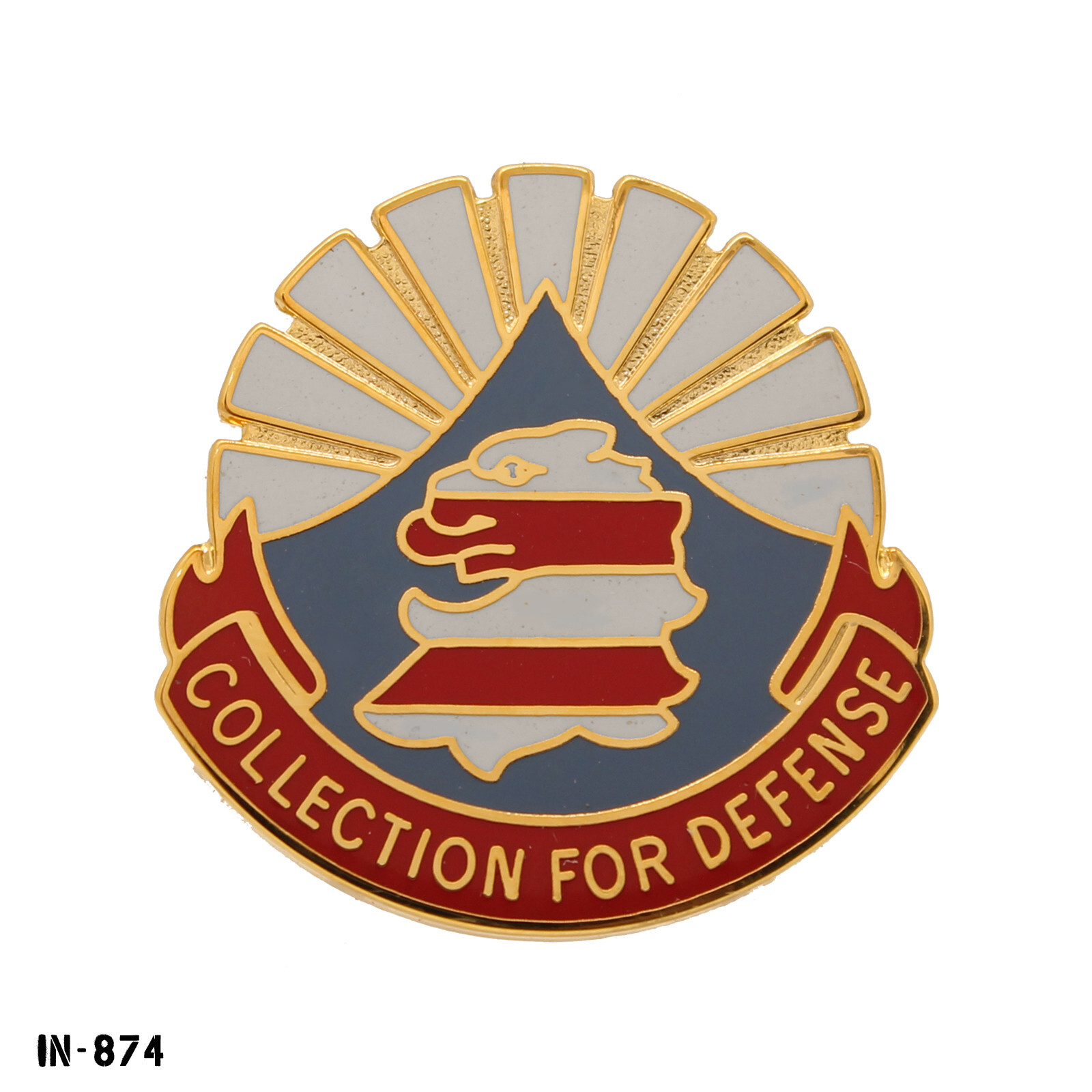 206th Military Intelligence Battalion Collection For Defense Army DUI Crest Pin