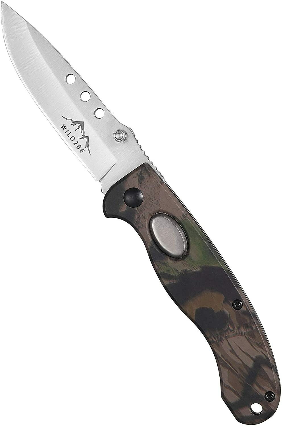 Wild2Be Premium 4 Piece Real Tree Camo Knife Multi-tool Set