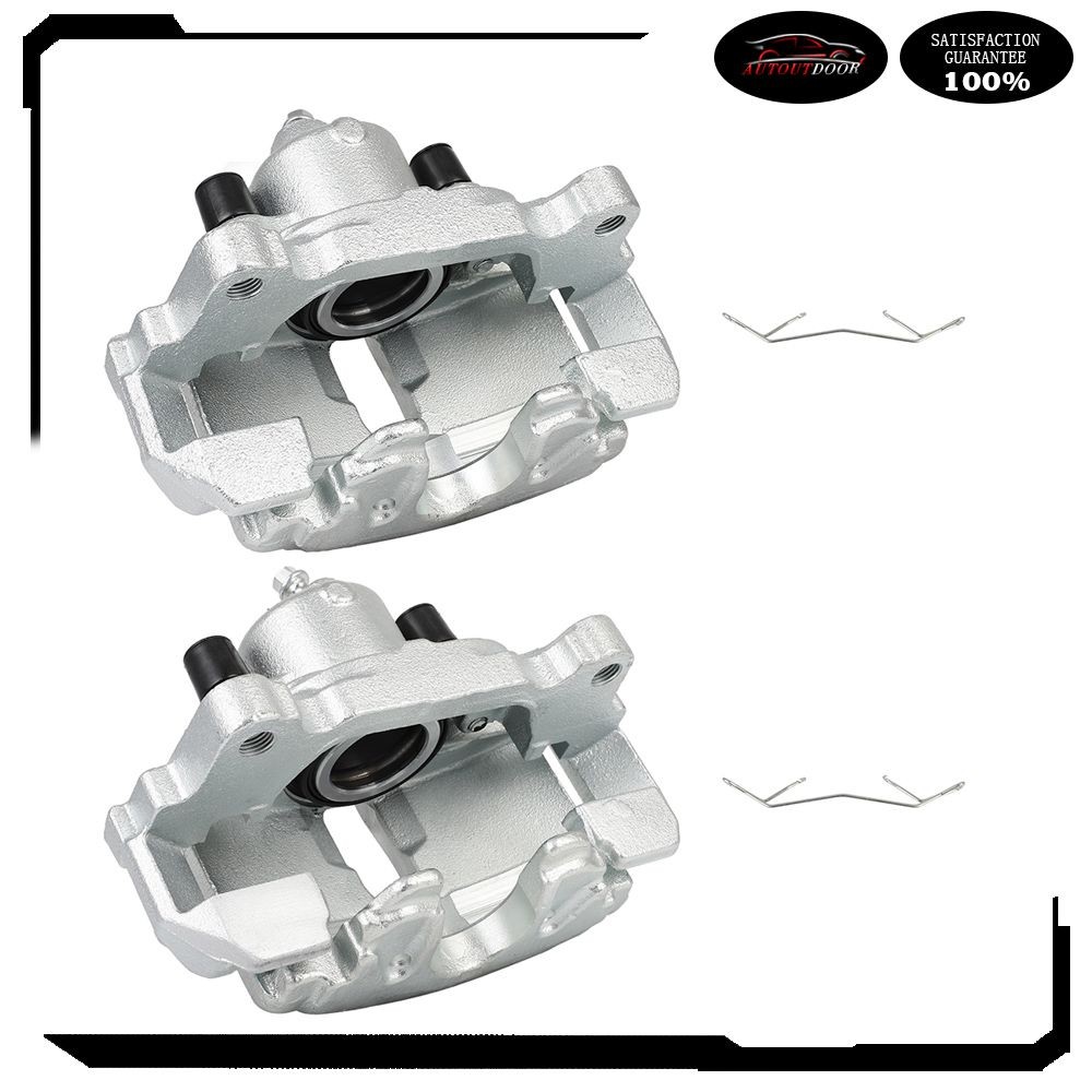 Front Brake Calipers w/ Bracket Set (2) For Volkswagen Beetle Jetta Golf Rabbit
