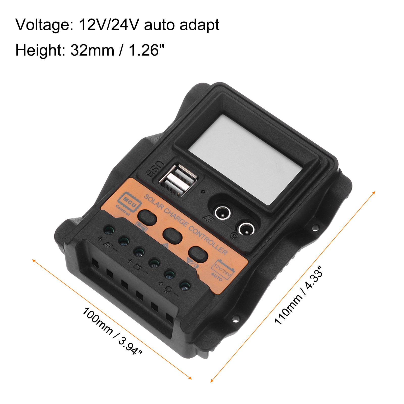 PWM 10A Controller for Solar Charging 12V/24V Car, Smart