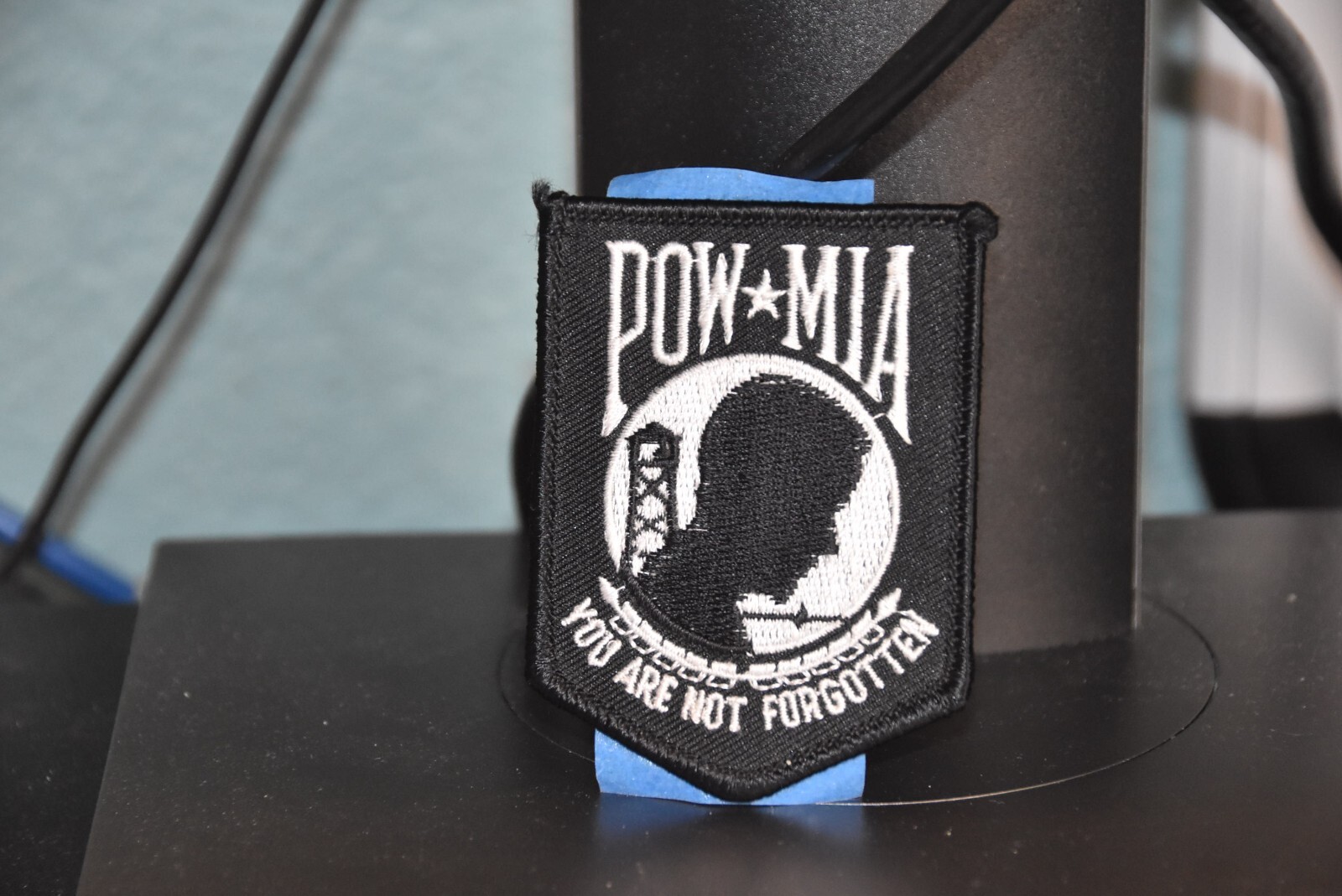POW*MIA YOU ARE NOT FORGOTTEN BLACK PATCH