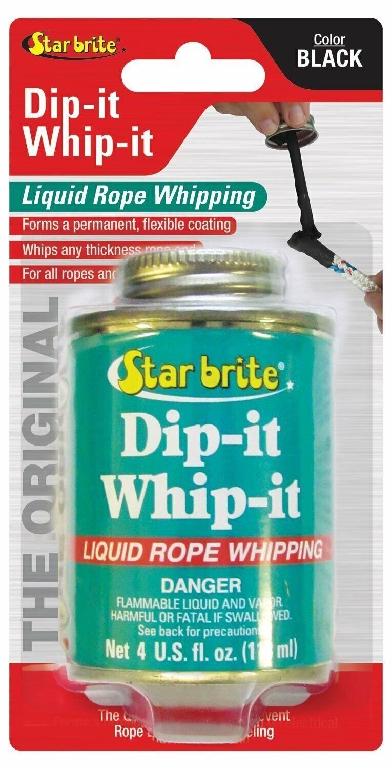 Starbrite Rope Whipping Dip It Whip It Liquid Black 4 Oz 84908