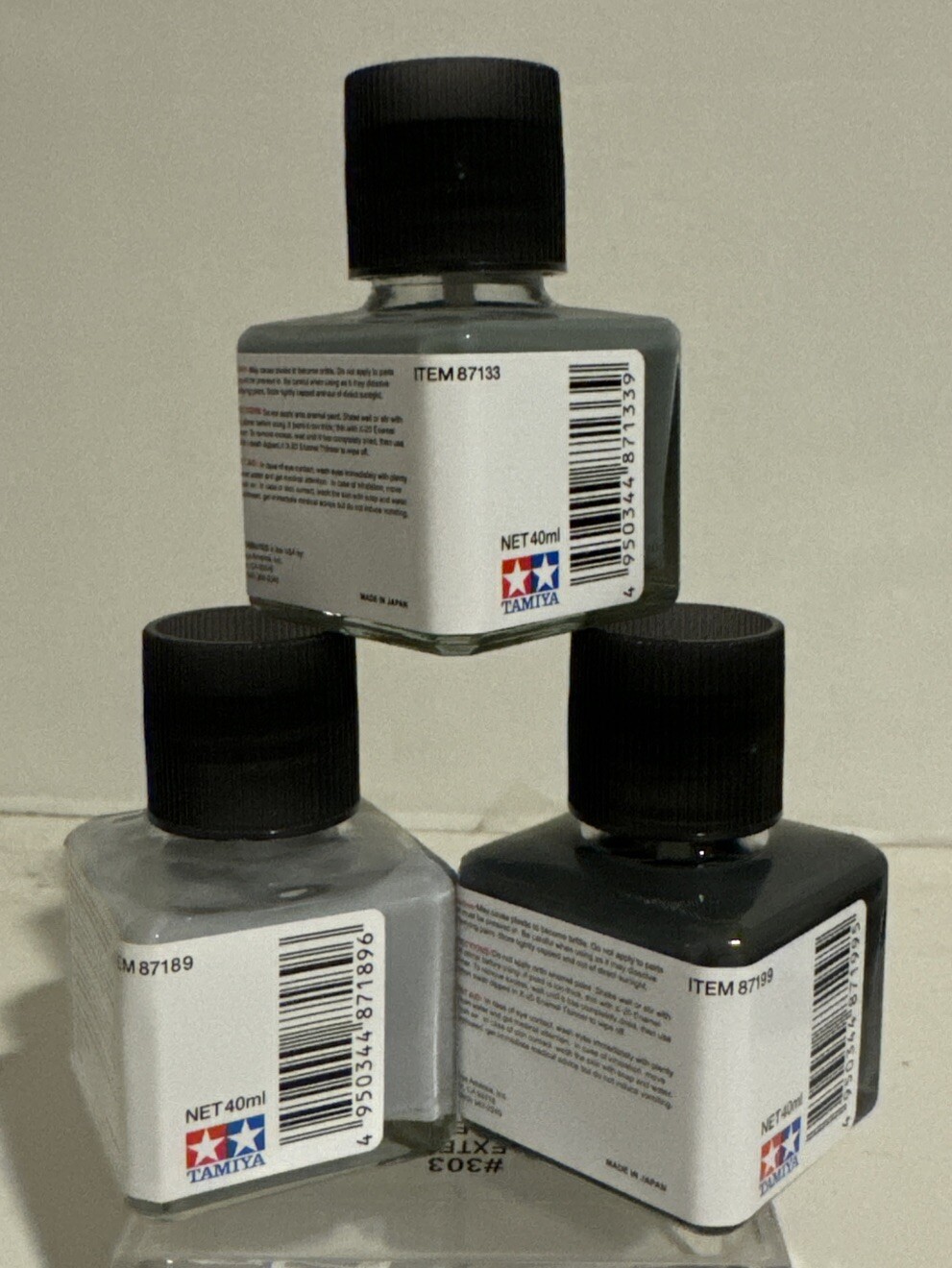 Tamiya Accent Colors Grays 3 pcs bundle