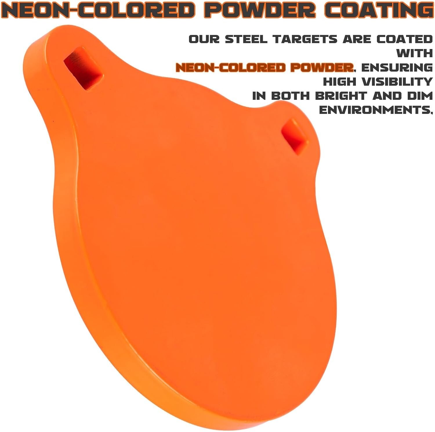 High Visibility 10x15 AR500 Steel Shooting Target - Laser Cut & Durable Design